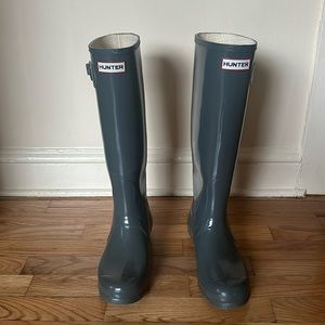 Hunter Women Original Tall Rain Boots Dark Olive